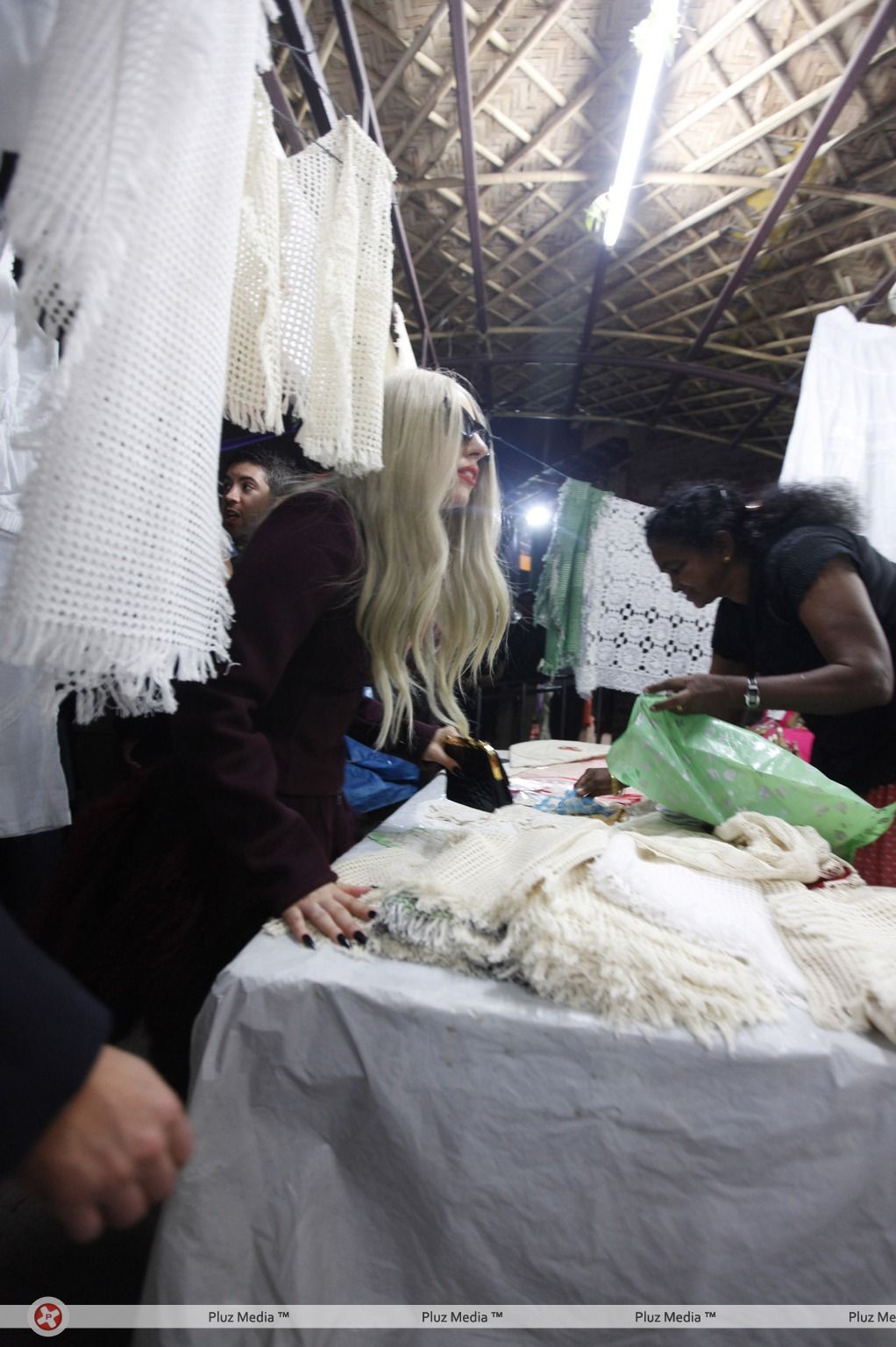 Lady Gaga shopping at the Dilli Haat handicrafts market | Picture 112551